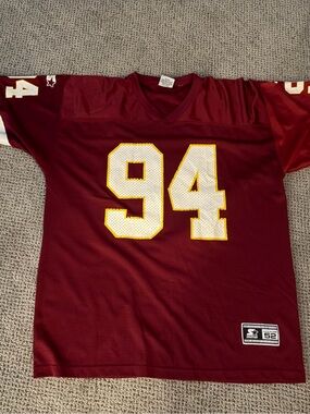 90s Starter Washington Redskins Dana Stubblefield Jersey Size 52/XL